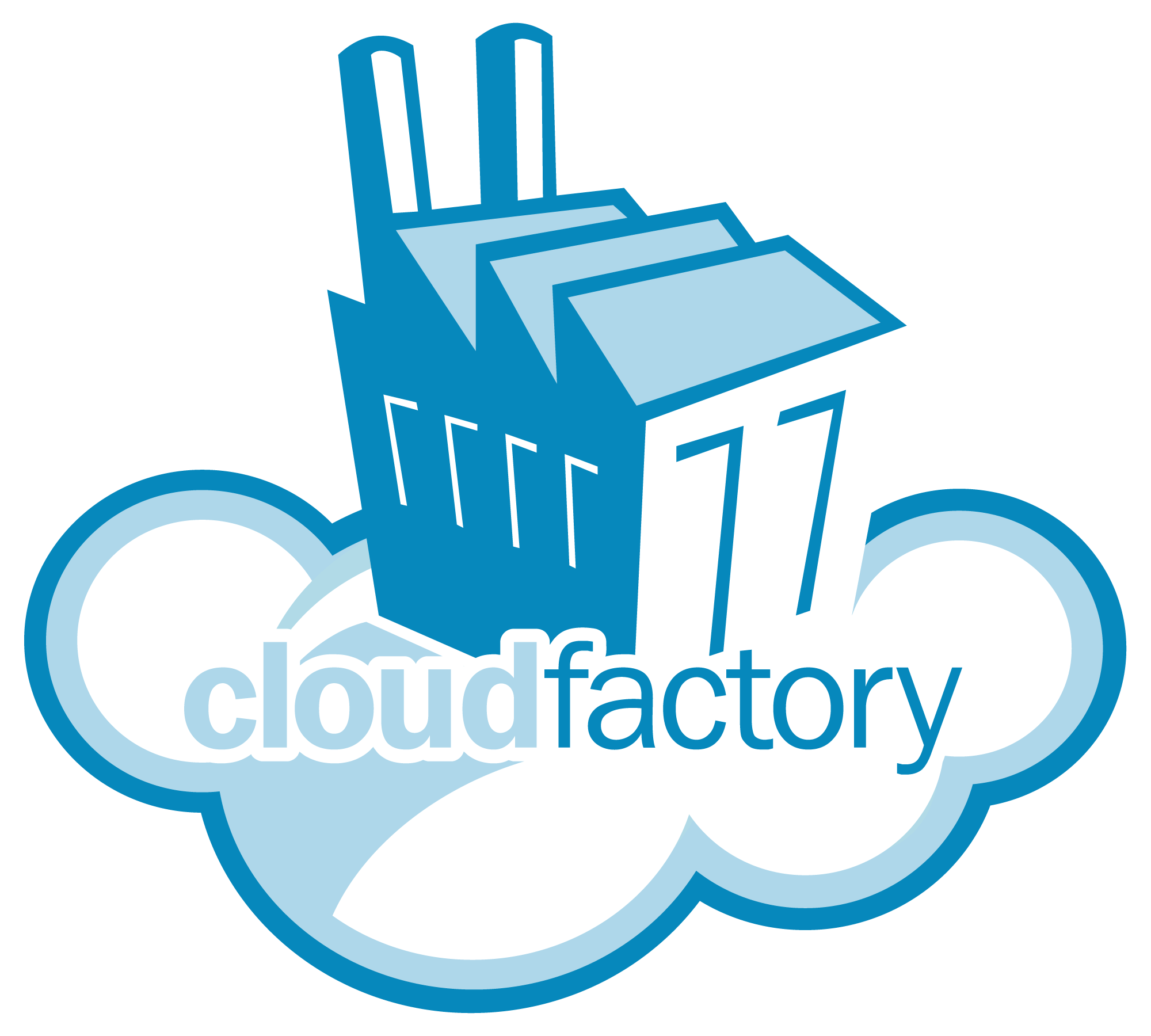 CloudFactory logo.